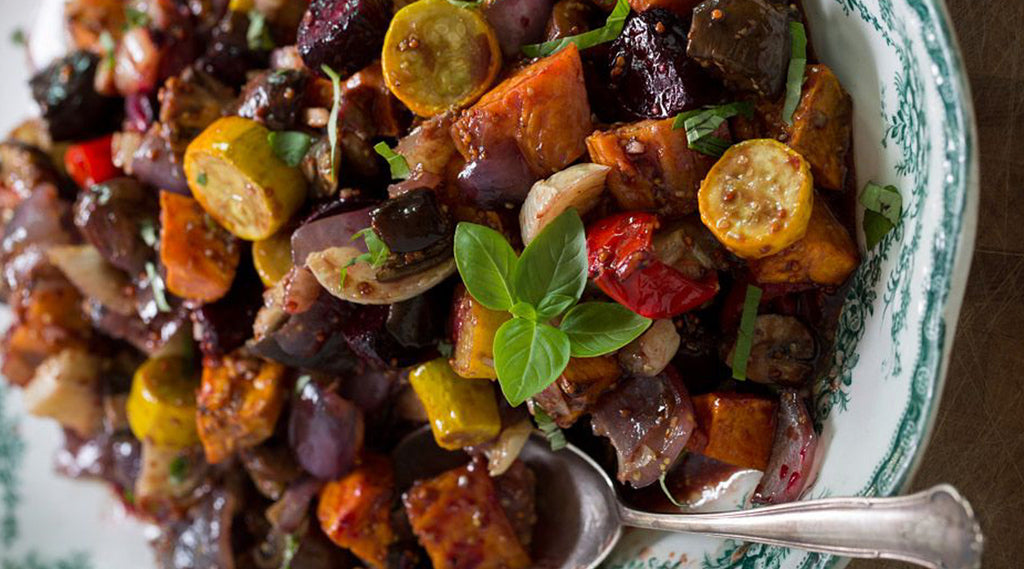 BALSAMIC ROASTED SUMMER VEGES