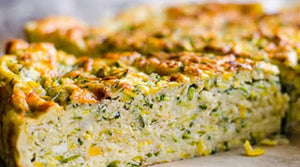 GREEK COURGETTE, POLENTA, FETA CHEESE AND DILL PIE