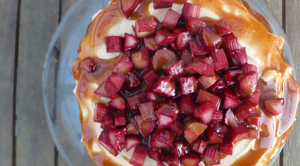 RHUBARB AND BUTTERSCOTCH LAYER CAKE