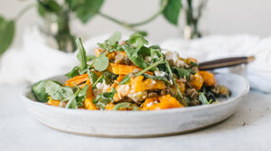 ROAST BUTTERNUT WITH LENTILS AND SPECIAL SAUCE